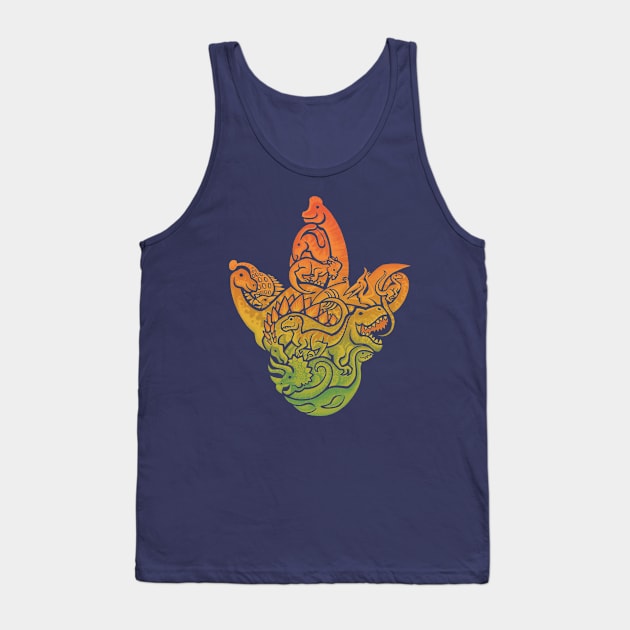 Prehistoric Print Tank Top by Waynem